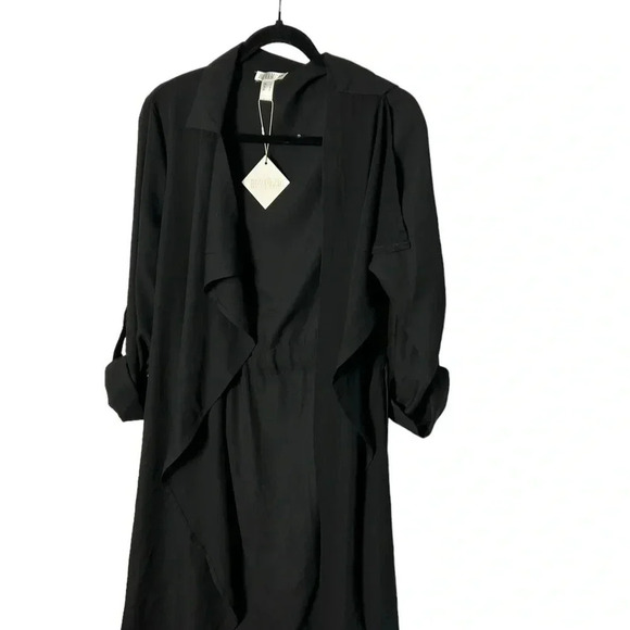 REVAMPED black cardigan,maxi ,sheer,cascading ,whimsigoth, dark romantic,witchy - Picture 3 of 15